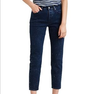 Levi’s Wedgie Jeans in Dark Speckled Wash